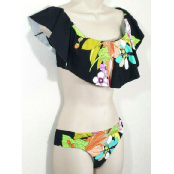TRINA TURK Bouquet Floral Bikini Set 3201-2E1M - Picture 2 of 8